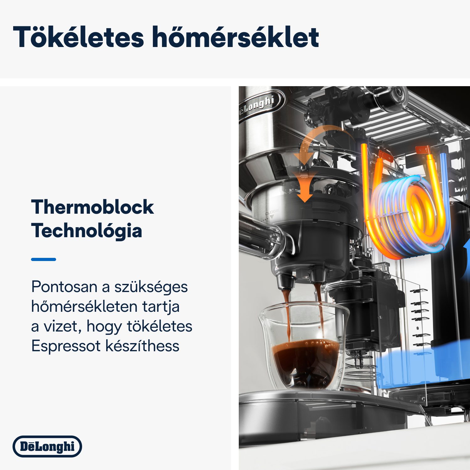 DE-LONGHI Dedica EC685.R piros karos eszpresszó-kávéfőző – 5. kép