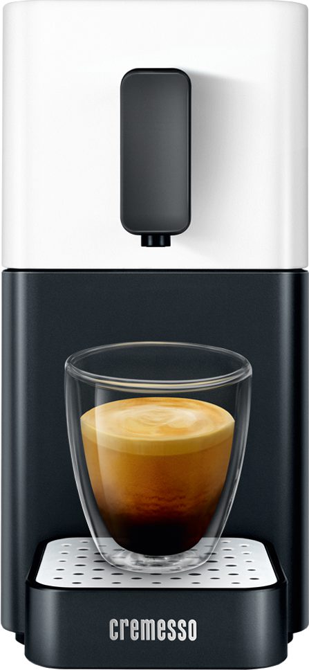 CREMESSO Easy kapszulás kávéfőző aromafokozással, fekete-fehér – 2. kép