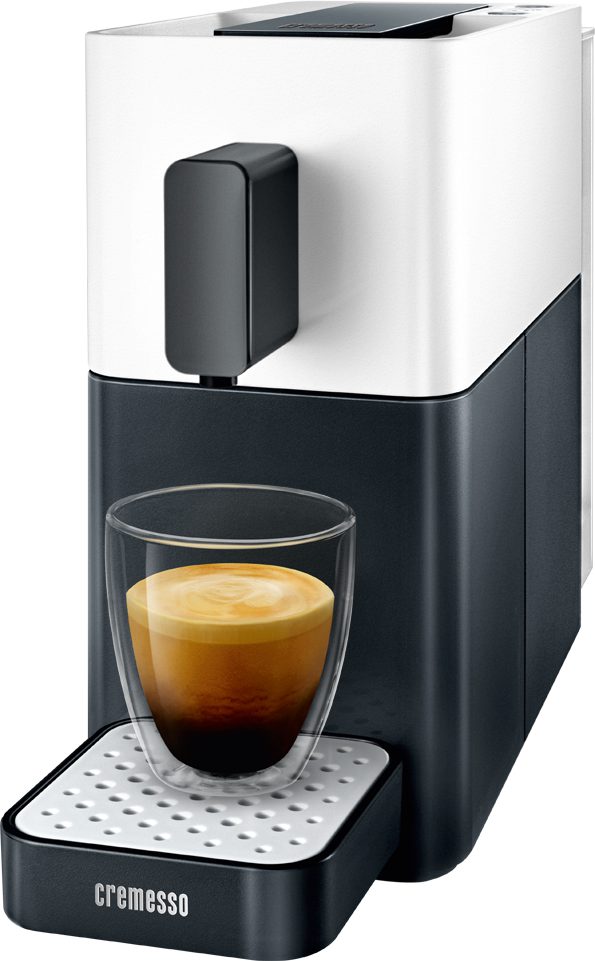 CREMESSO Easy kapszulás kávéfőző aromafokozással, fekete-fehér – 3. kép