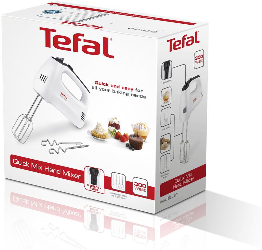TEFAL HT310138 Quickmix 300 W-os fehér kézi mixer – 4. kép