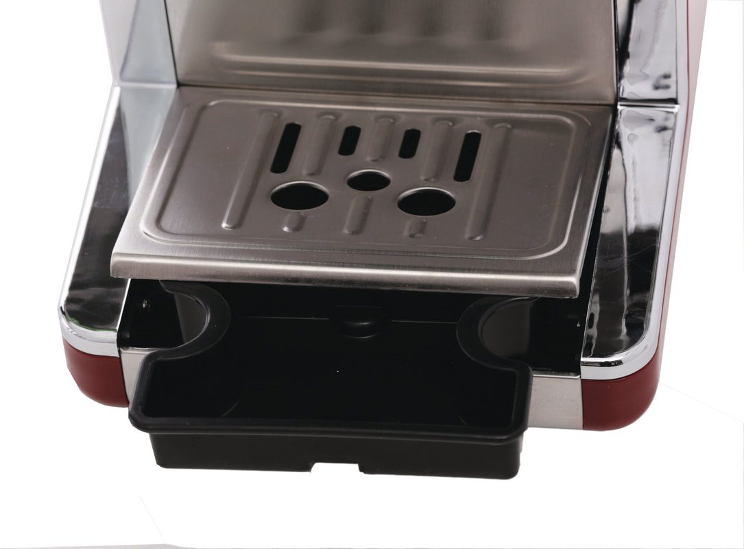 HAUSER CE-929 piros eszpresszó- és cappuccinókávéfőző gőzölővel – 3. kép