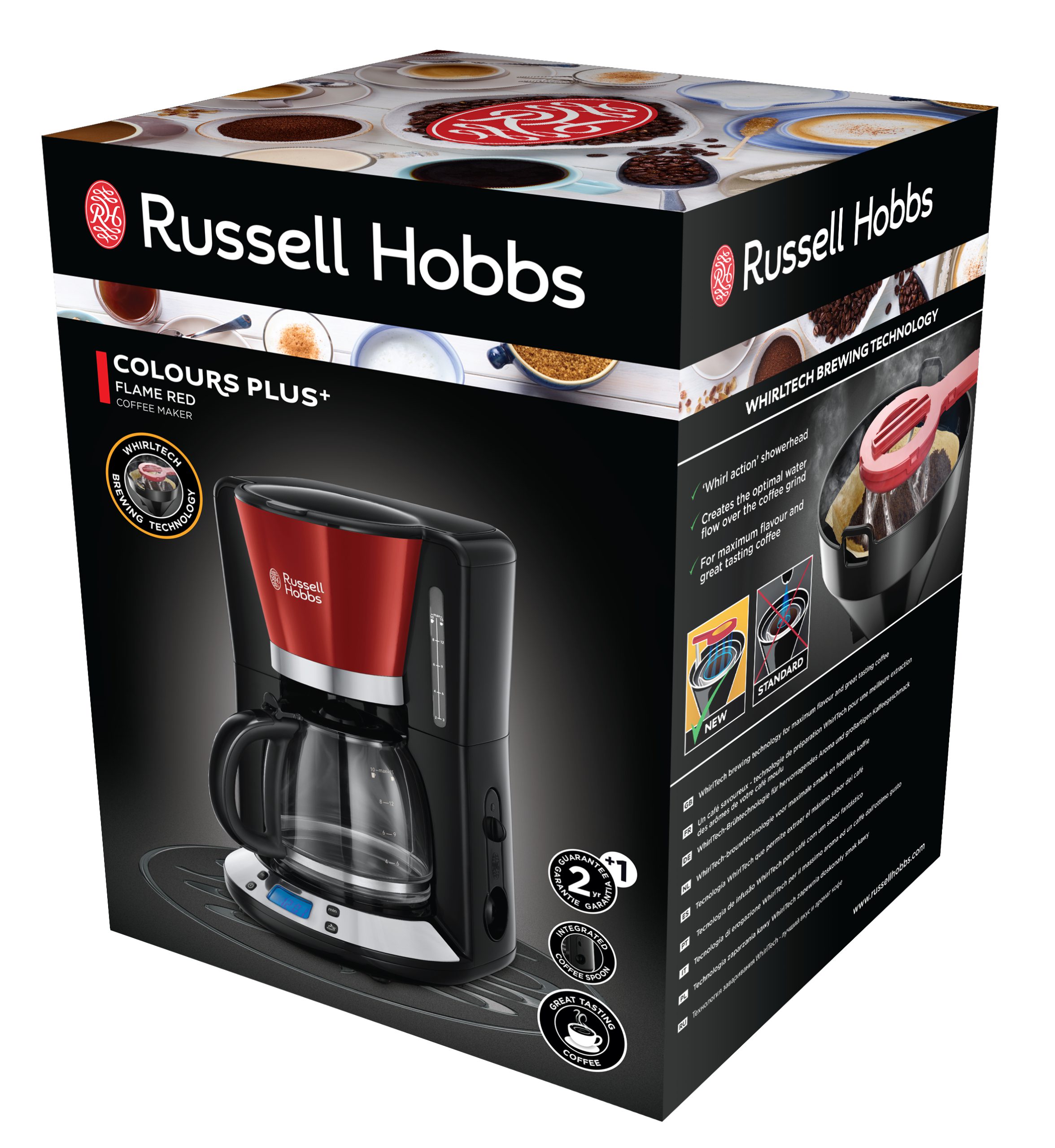 RUSSELL HOBBS 24031-56/RH Colours Plus+ piros filteres kávéfőző – 8. kép