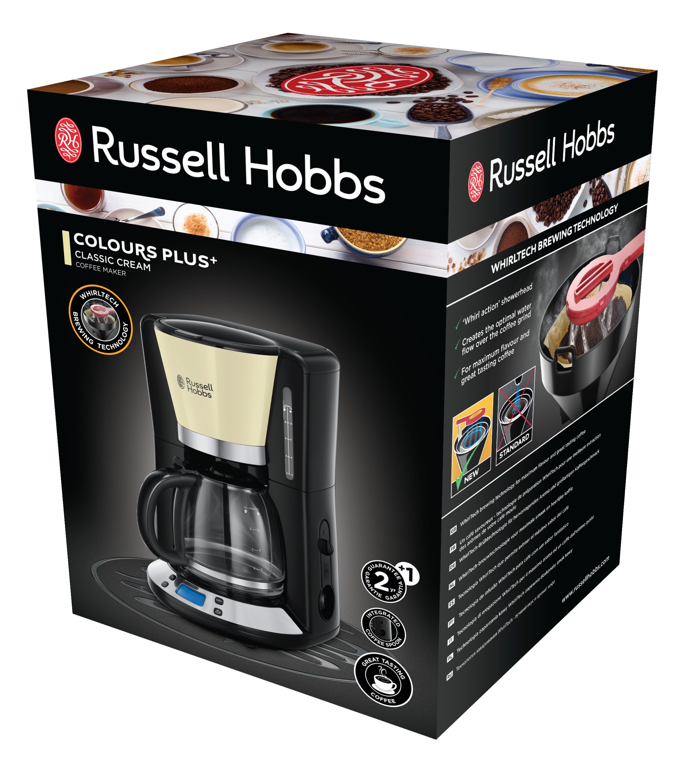 RUSSELL HOBBS 24033-56/RH Colours Plus+ krémszínű filteres kávéfőző – 10. kép