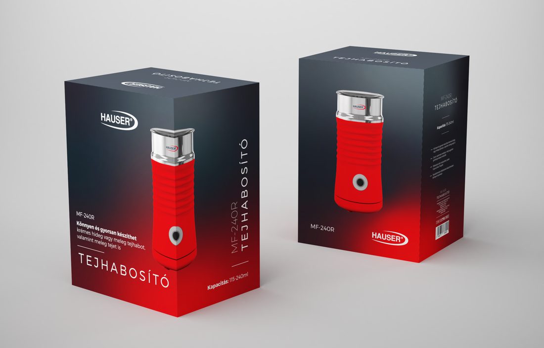 HAUSER MF-240R piros automata tejhabosító – 2. kép