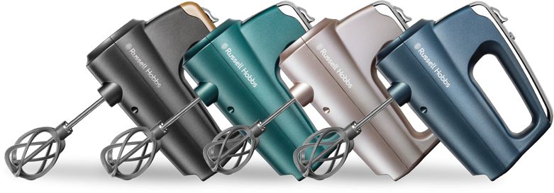 RUSSELL HOBBS 25891-56 Swirl türkiz kézi mixer Helix keverőfejekkel – 5. kép