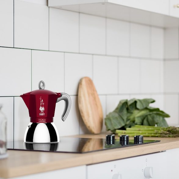BIALETTI Moka Induction 4 adagos piros kotyogós kávéfőző – 2. kép