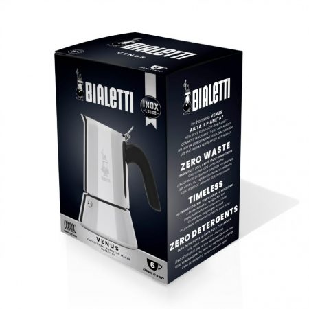 BIALETTI Venus 2 adagos rozsdamentes acél kotyogós kávéfőző – 5. kép
