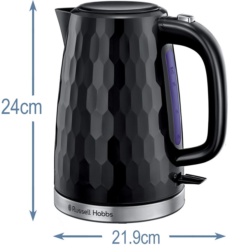 RUSSELL HOBBS 26051-70/RH Honeycomb fekete vízforraló, 1,7 l – 2. kép