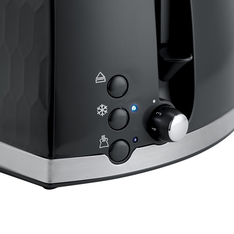 RUSSELL HOBBS 26061-56/RH Honeycomb két szeletes kenyérpirító, fekete – 2. kép