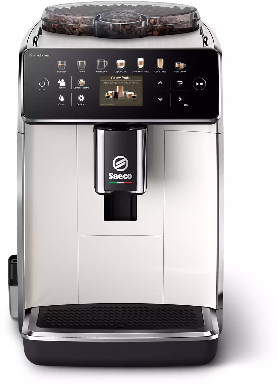 SAECO GranAroma SM6580/20 automata kávéfőző tejrendszerrel, fehér – 5. kép