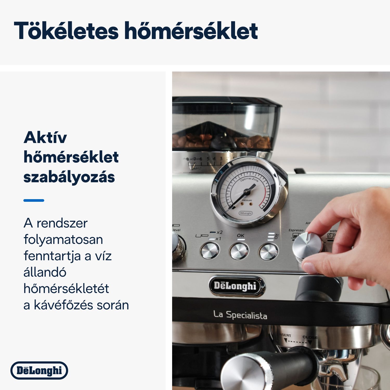 DE-LONGHI La Specialista Arte EC9155.MB beépített őrlős eszpresszó kávéfőző – 7. kép