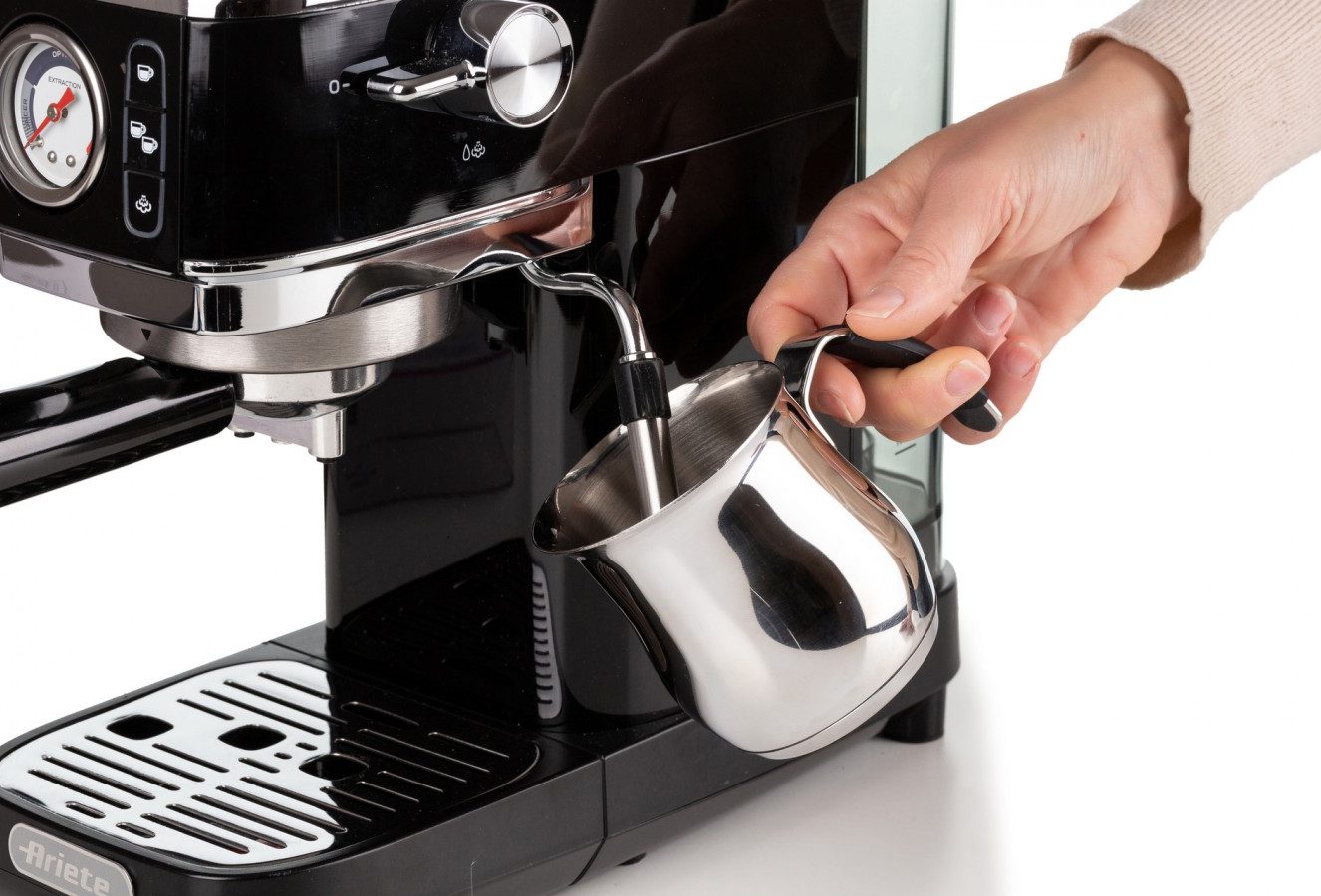ARIETE 1381.BK Moderna Slim eszpresszó kávéfőző, 1300 W, 15 bar, fekete – 4. kép
