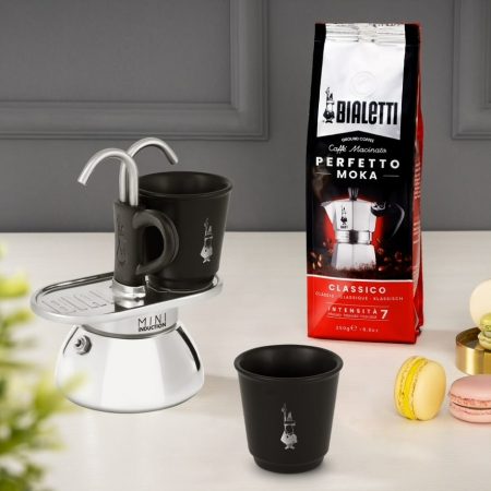 BIALETTI 7310 Mini Express indukciós kotyogós kávéfőző szett, 2 adagos – 2. kép