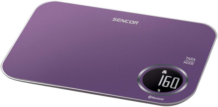 SENCOR SKS 7073VT Smart konyhai mérleg Bluetooth-kapcsolattal, lila – 2. kép