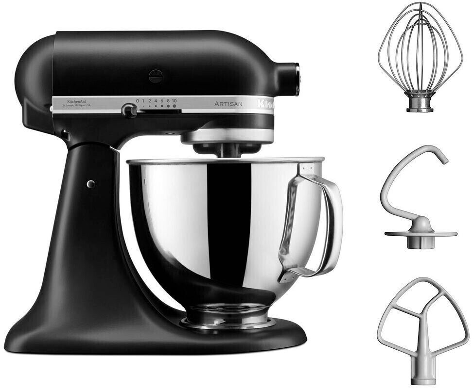 KITCHENAID 5KSM125EBM Artisan robotgép, 300 W, 4,8 literes tállal, fekete – 7. kép
