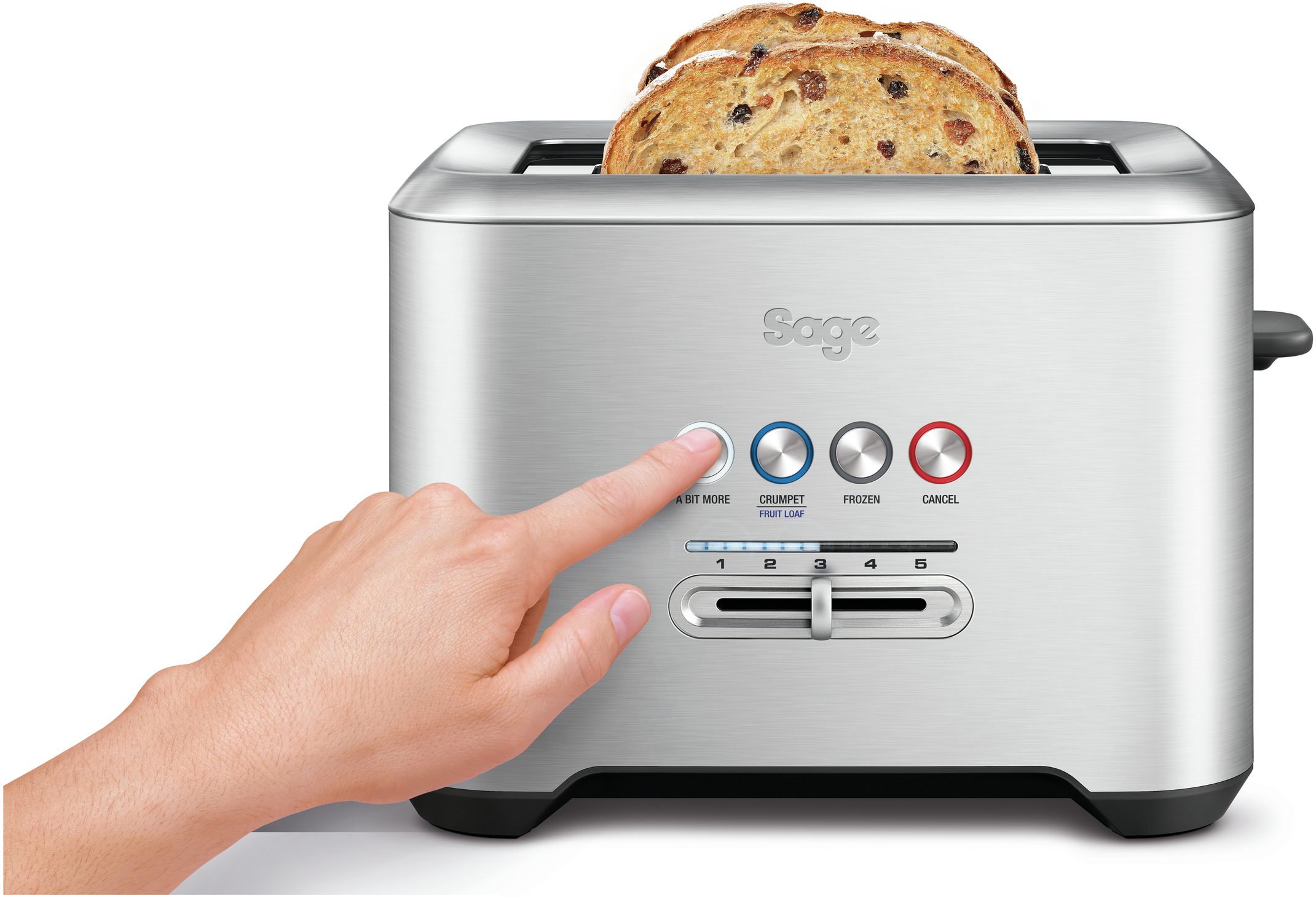 SAGE BTA720BSS kétrekeszes inox kenyérpirító – 2. kép