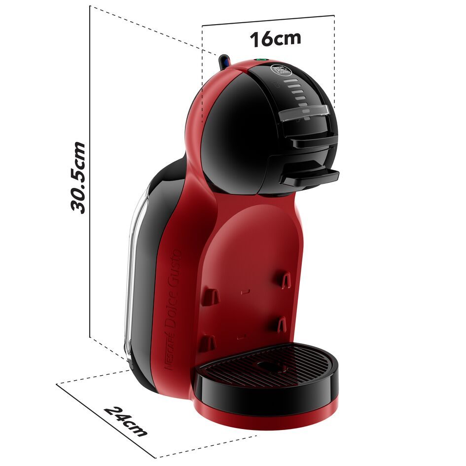 KRUPS KP123H10 Dolce Gusto Mini Me kapszulás kávéfőző, cseresznyepiros – 7. kép