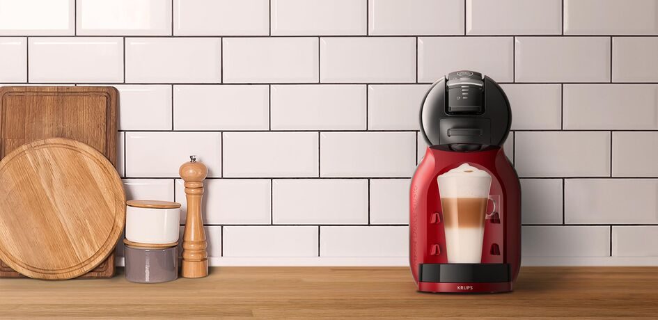 KRUPS KP123H10 Dolce Gusto Mini Me kapszulás kávéfőző, cseresznyepiros – 8. kép