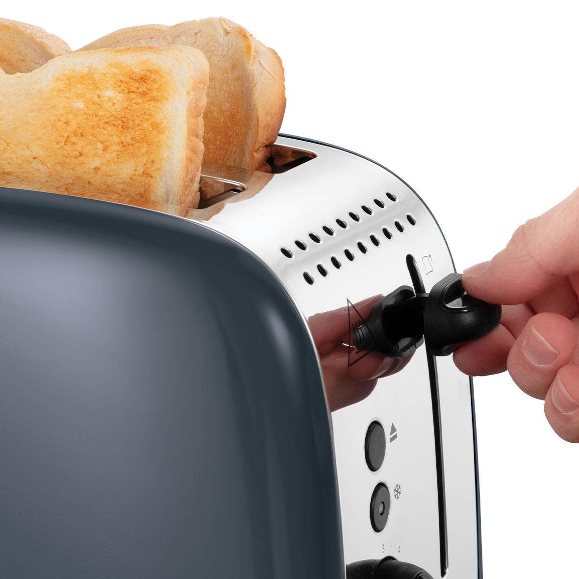 RUSSELL HOBBS 26552-56/RH Colours Plus Grey hosszú nyílású kenyérpirító, 1600 W – 6. kép
