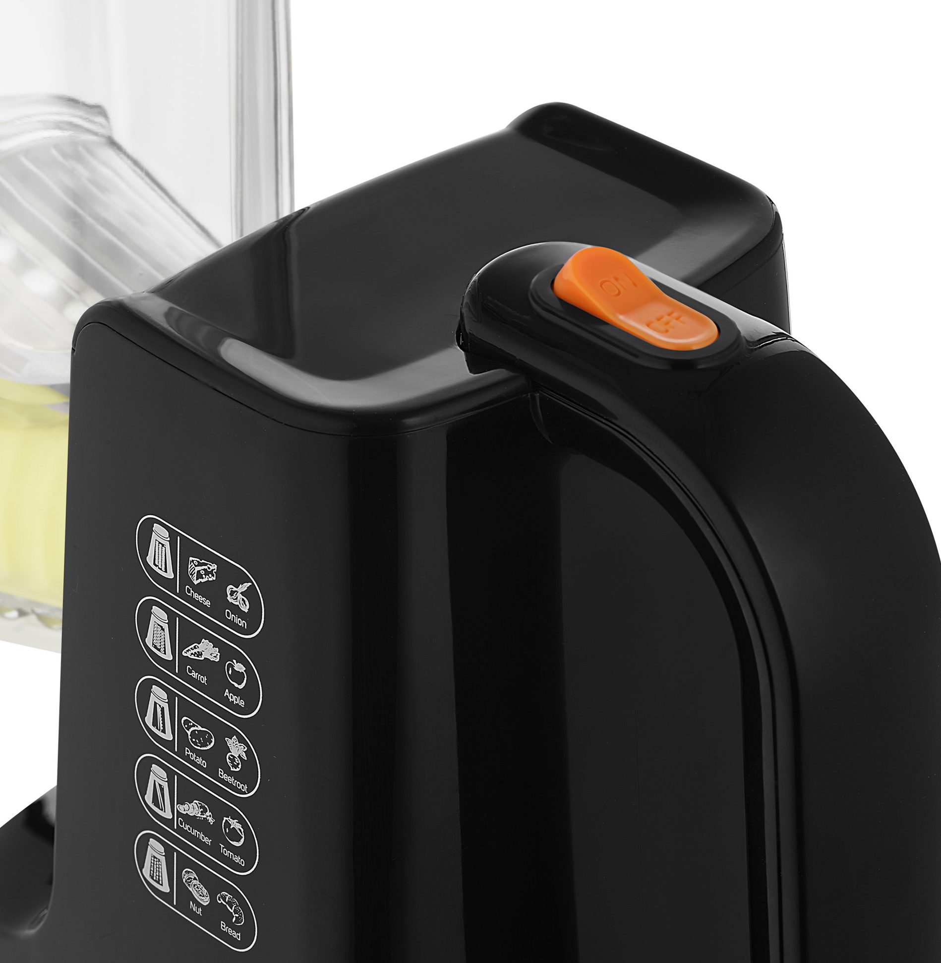 SENCOR SSG 4301BK elektromos szeletelő öt cserélhető betéttel, fekete – 4. kép
