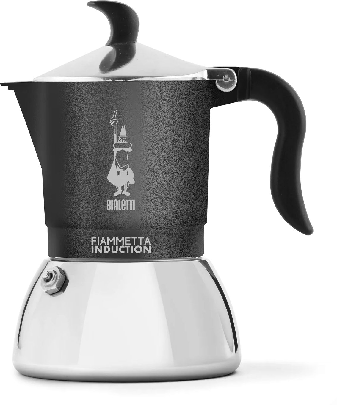 BIALETTI 7148 Fiammetta 2 adagos indukciós kotyogós kávéfőző, antracit