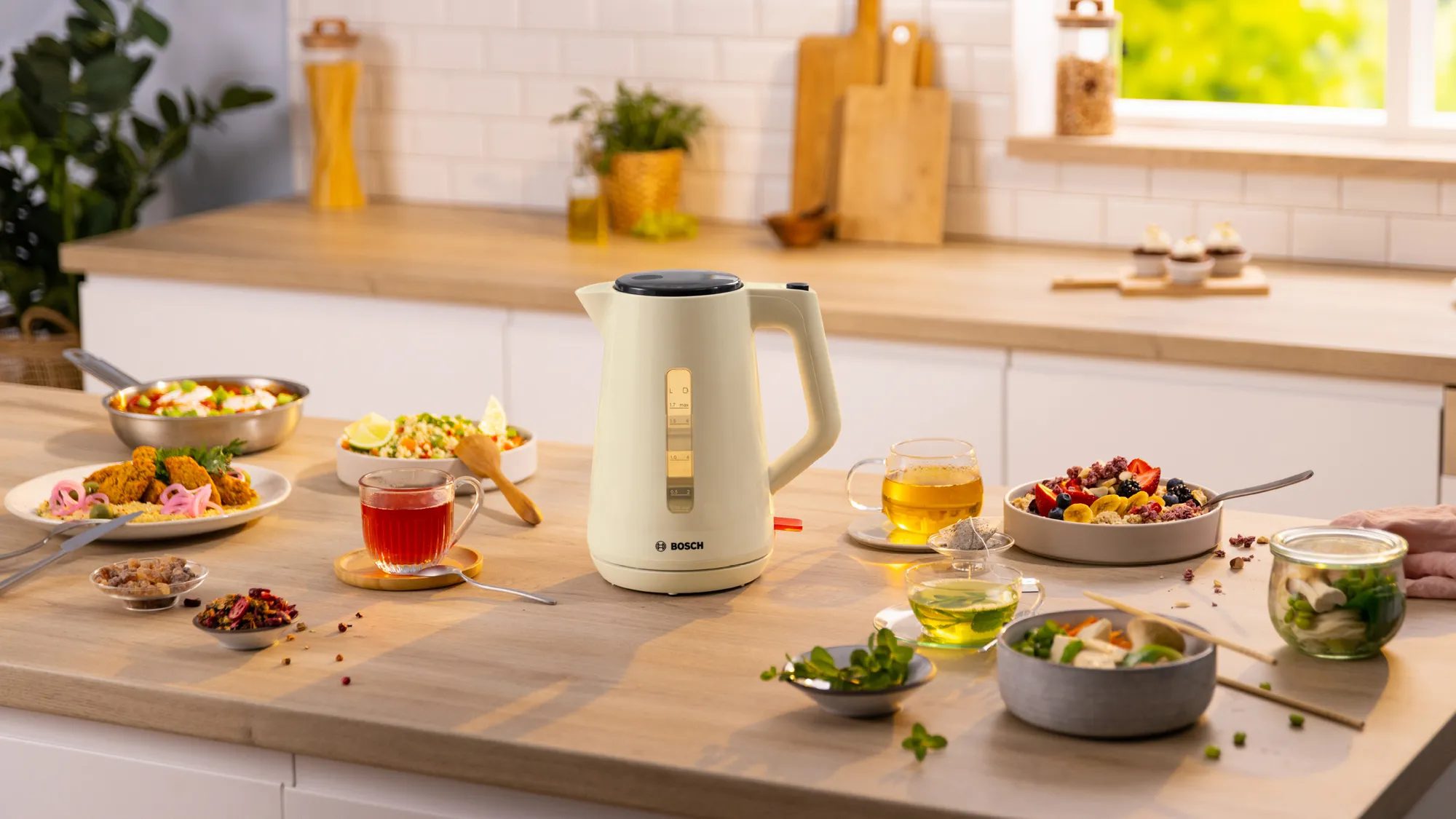 BOSCH TWK1M127 MyMoment vízforraló, 2400 W, 1,7 l, krémszínű – 6. kép