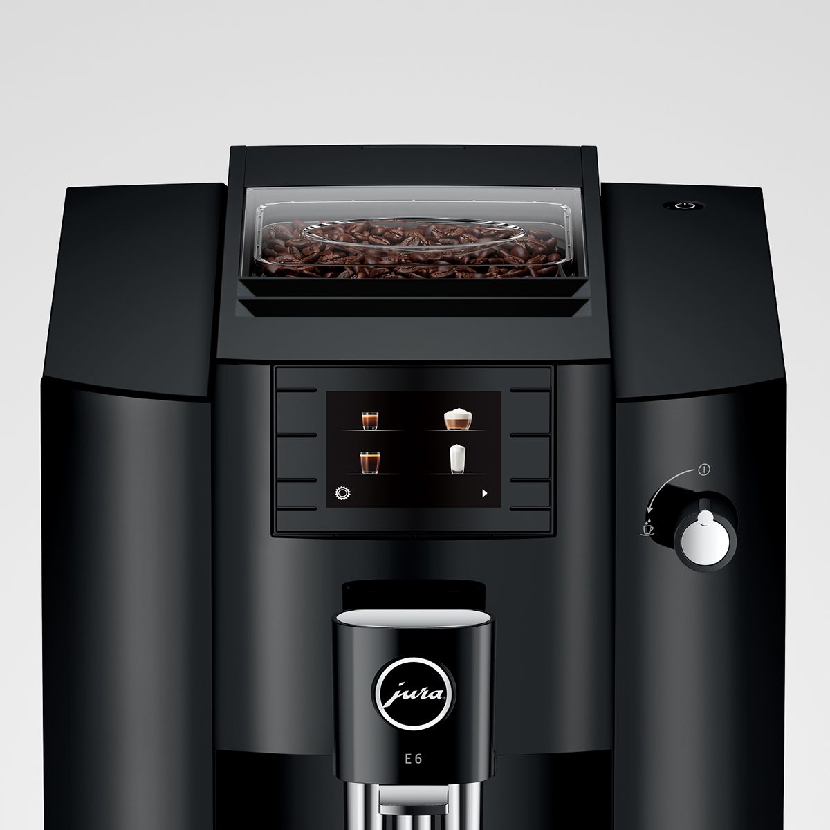 JURA E6 Piano Black (EC) automata kávéfőző cappuccino funkcióval – 3. kép