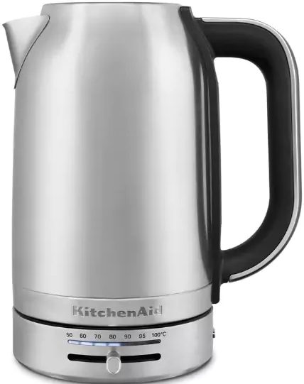 KITCHENAID 5KEK1701ESX 1,7 literes hőfokszabályozós inox vízforraló – 3. kép