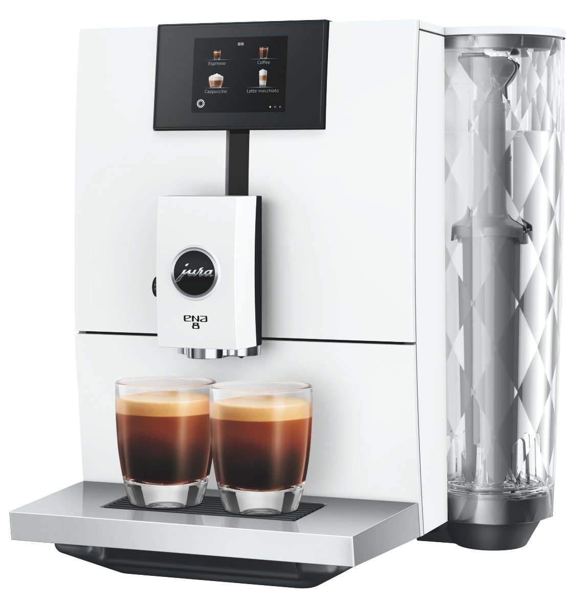 JURA Ena 8 Full Nordic White (EC) (EC) automata kávéfőző érintőkijelzővel és finomhab-technológiával – 2. kép