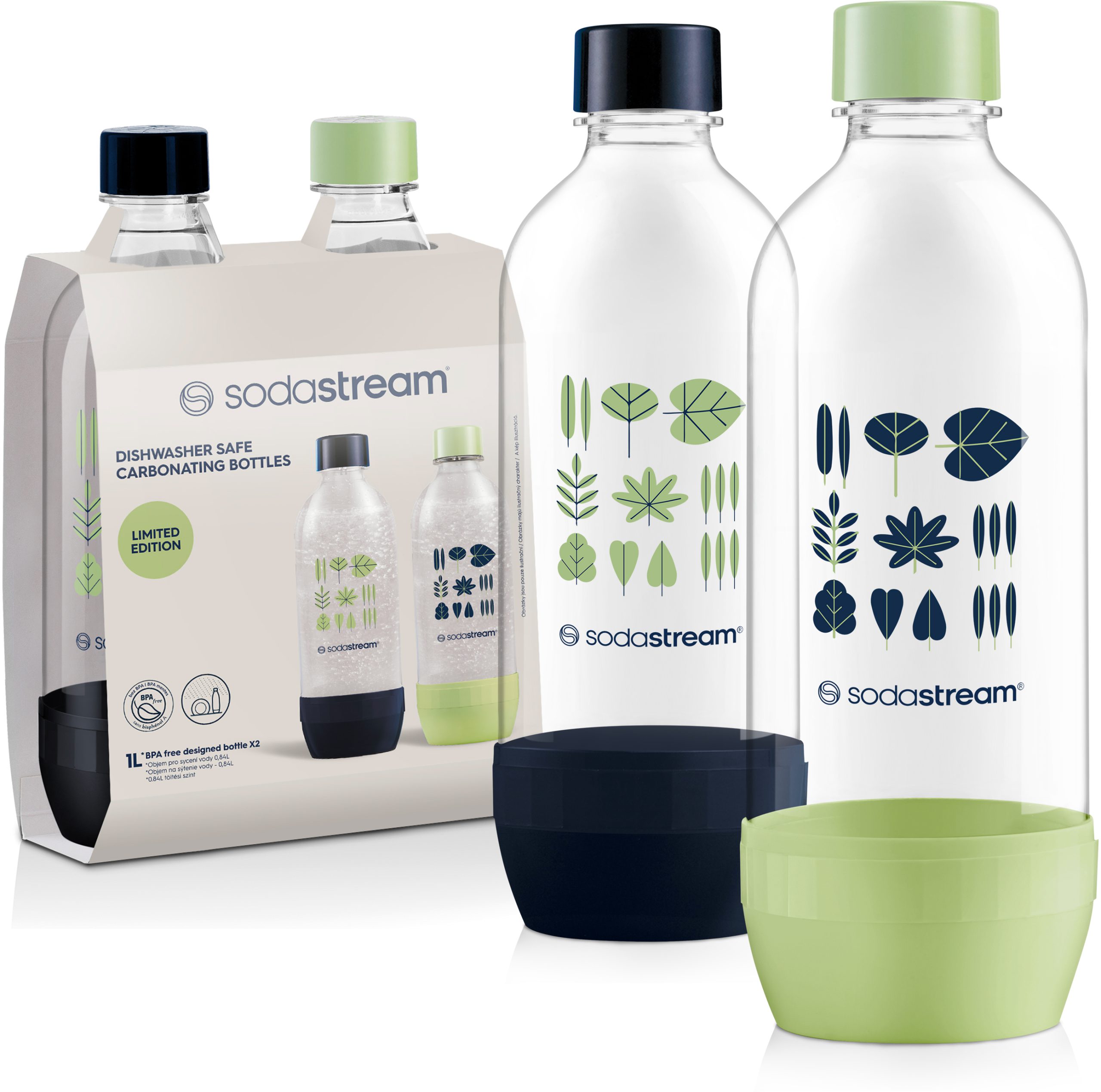 SODA STREAM Bo Jet duo zöld-kék, 2 darabos, 1 literes palackkészlet – 2. kép