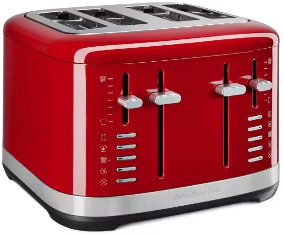 KITCHENAID 5KMT4109EER négyrekeszes, piros fém kenyérpirító – 5. kép