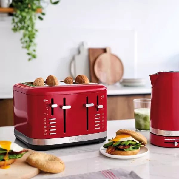 KITCHENAID 5KMT4109EER négyrekeszes, piros fém kenyérpirító – 9. kép