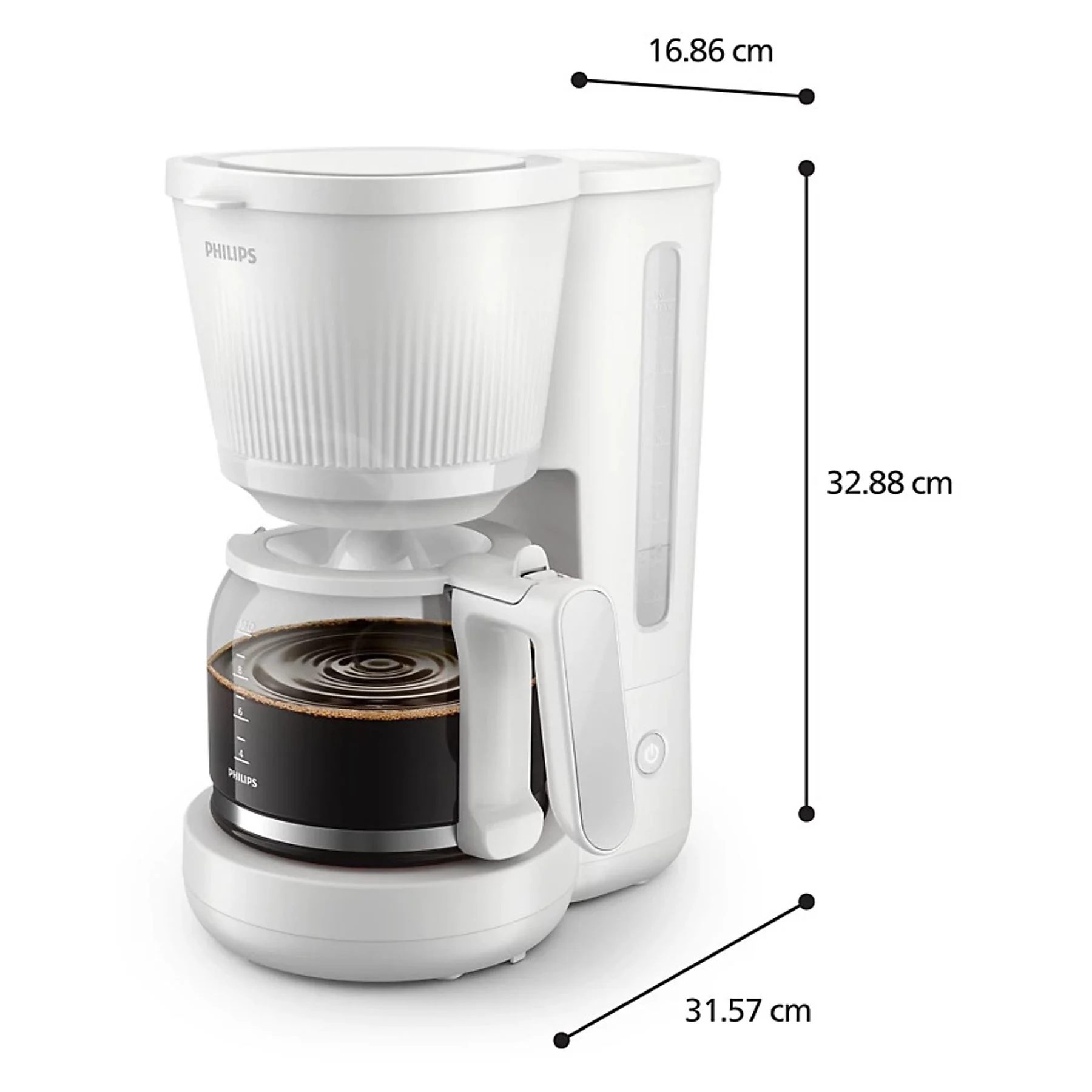 PHILIPS HD7411/00 filteres kávéfőző 10 csészés üvegkancsóval – 3. kép