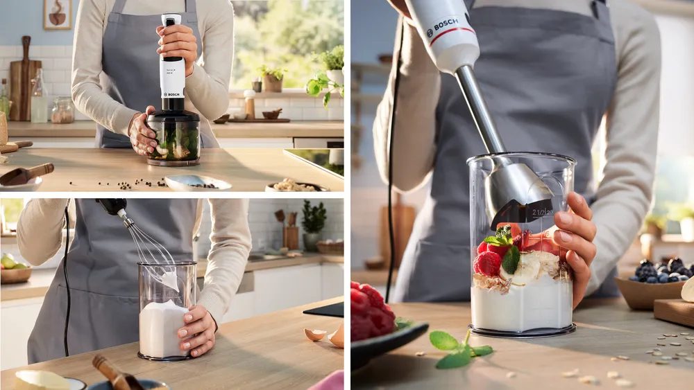 BOSCH MSM4W421 ErgoMaster Serie4 800 W-os botmixerszett aprítóval és habverővel, fehér – 10. kép