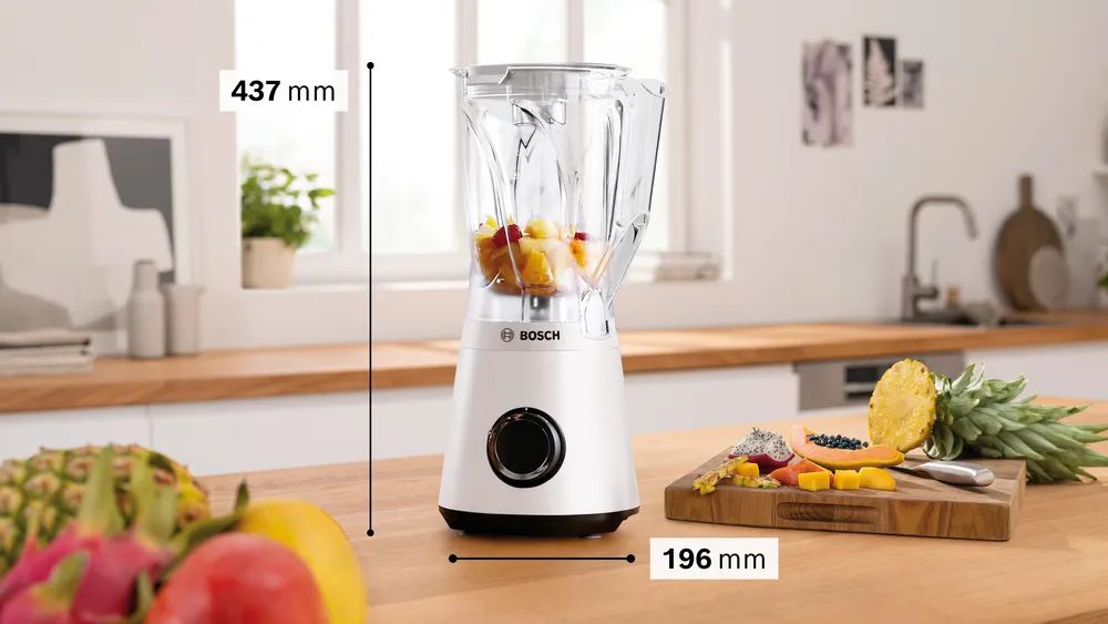 BOSCH MMB6141W VitaPower Serie4 turmixgép, 1200 W, 1,5 literes Tritan kehellyel, fehér – 3. kép