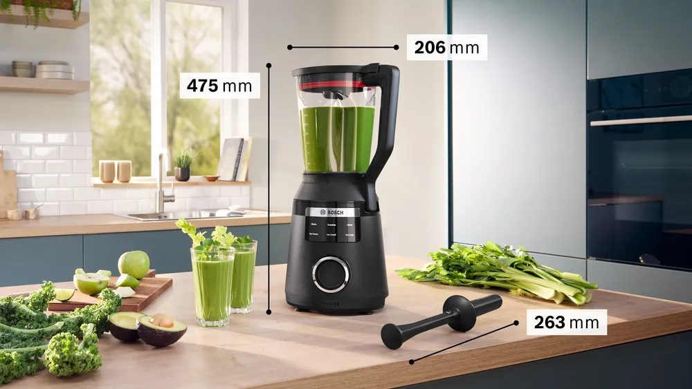 BOSCH MMB6652B VitaPower Serie6 turmixgép 1800 W-os motorral és 6 automata programmal – 4. kép