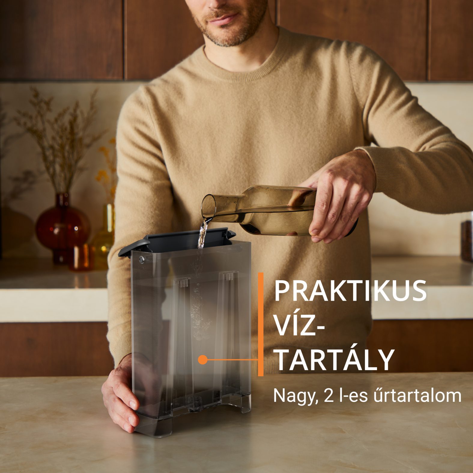 KRUPS XP384E10 Authentic+ manuális eszpresszó kávéfőző gőzfúvókával – 5. kép