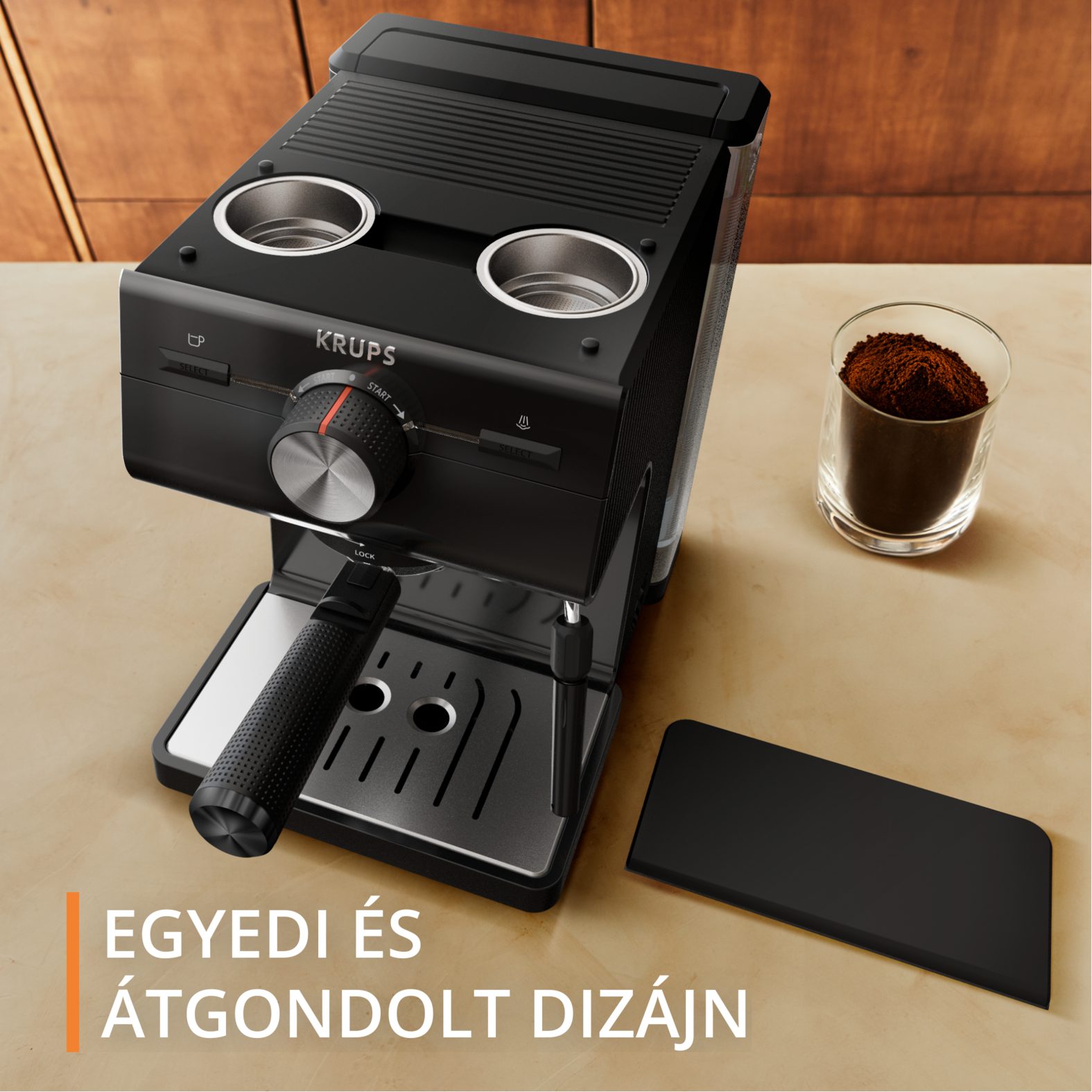 KRUPS XP381810 Authentic manuális eszpresszó kávéfőző gőzfúvókával – 10. kép