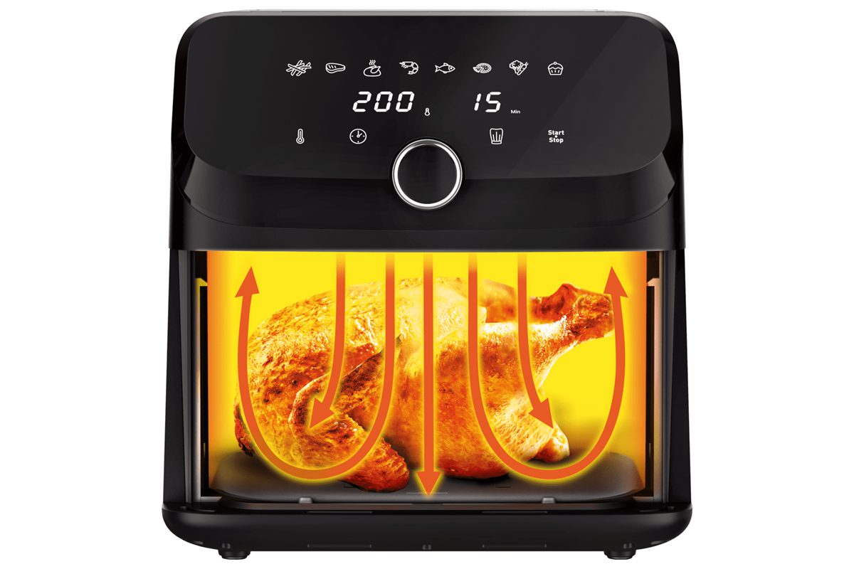 TEFAL EY855D10 Easy Fry Mega 7,5 literes forrólevegős fritőz – 3. kép