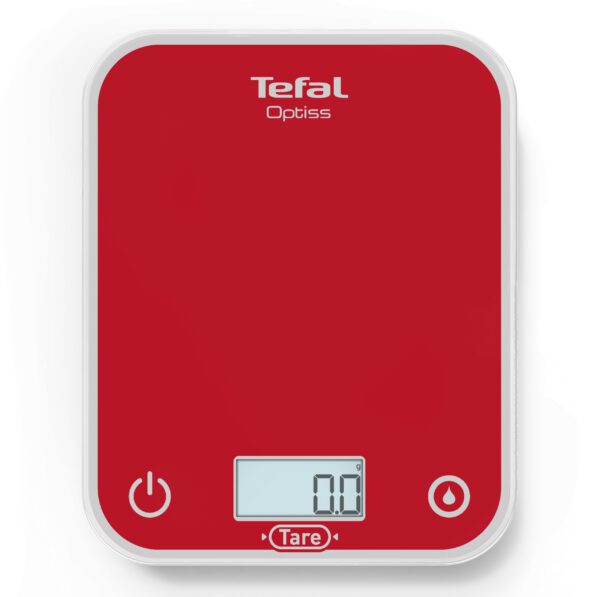 TEFAL BC50U3V0 Optiss piros konyhai mérleg 5 kg-os kapacitással