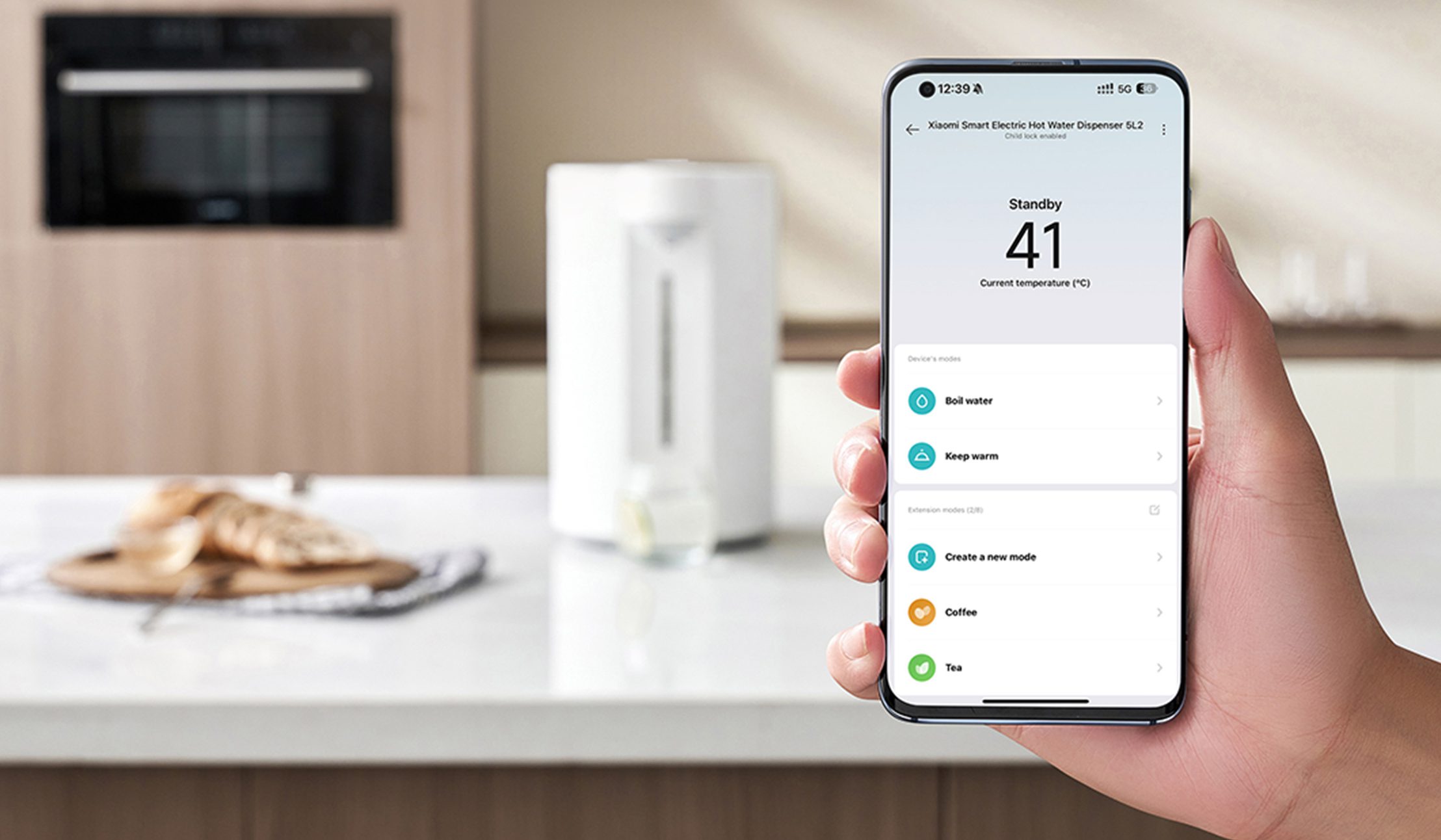 XIAOMI BHR8993EU 5 literes, Wi-Fi-s melegvíz-adagoló – 6. kép