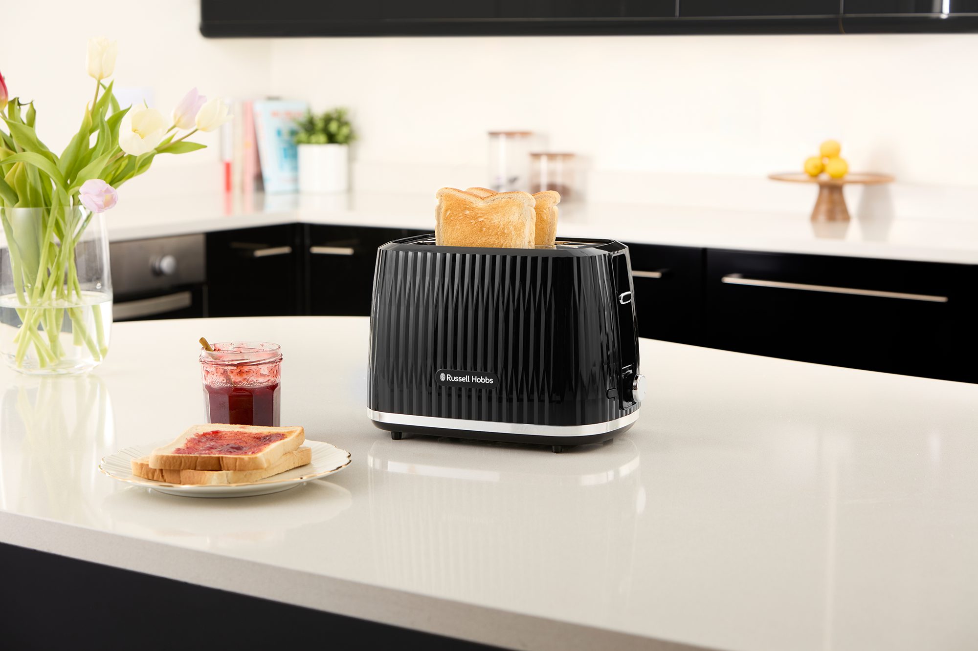 RUSSELL HOBBS 27371-56/RH Eden fekete, két szeletes kenyérpirító – 9. kép