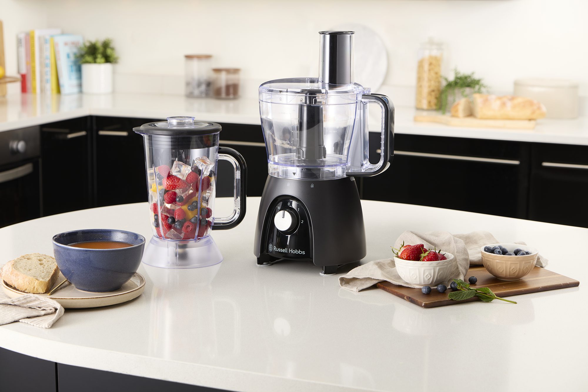 RUSSELL HOBBS 27111-56/RH Desire Matte Charcoal 2 az 1-ben konyhai robotgép és turmixgép – 9. kép