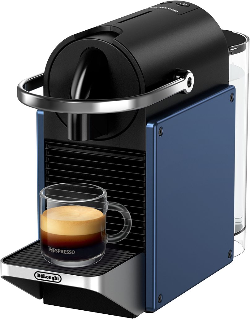 DE-LONGHI Nespresso Pixie EN127.BL kék kapszulás kávéfőző, 19 baros nyomással – 2. kép