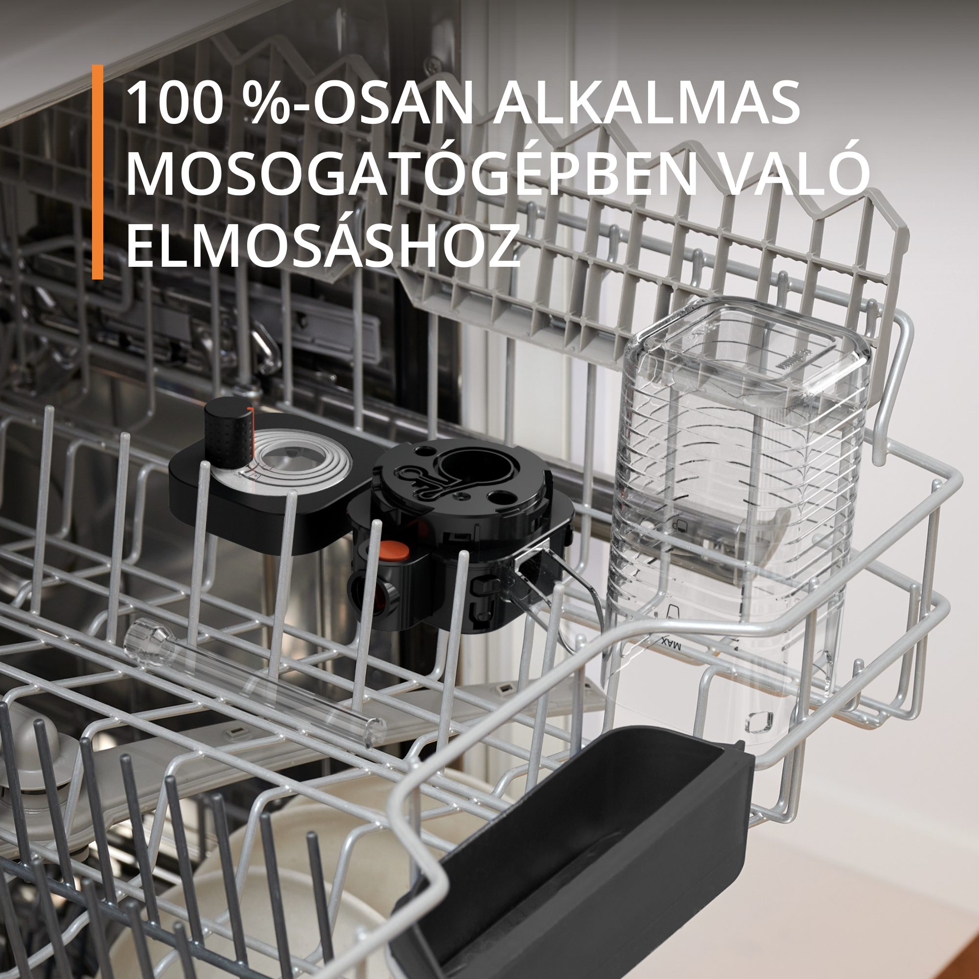 KRUPS EA912B10 Sensation Milk automata kávéfőző, fekete-szürke kivitelben – 6. kép