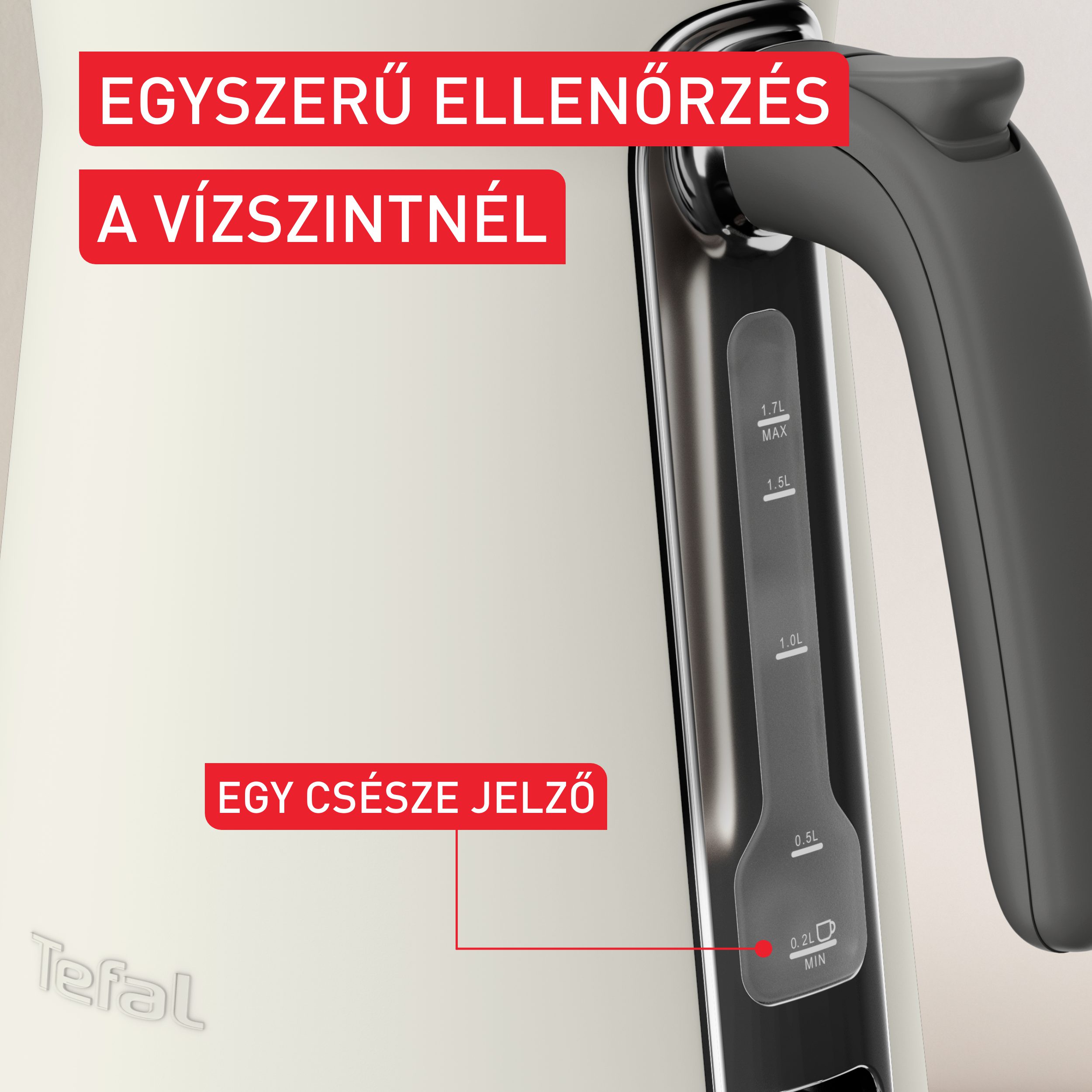 TEFAL KI666AE0 Collection fehér vízforraló, 1,7 l, 2400 W – 7. kép
