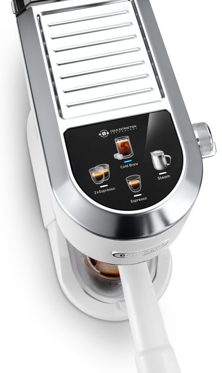 DE-LONGHI Dedica Duo EC890.WI fehér karos presszókávéfőző cold brew funkcióval – 3. kép