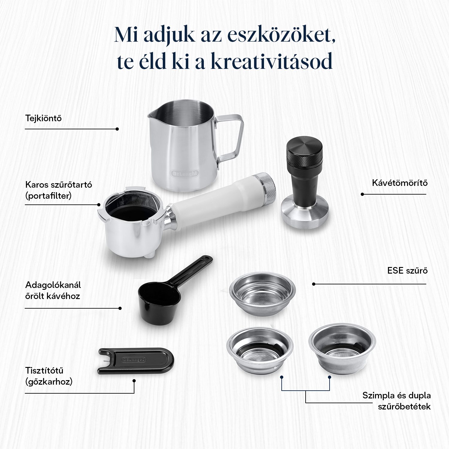 DE-LONGHI Dedica Duo EC890.WI fehér karos presszókávéfőző cold brew funkcióval – 16. kép