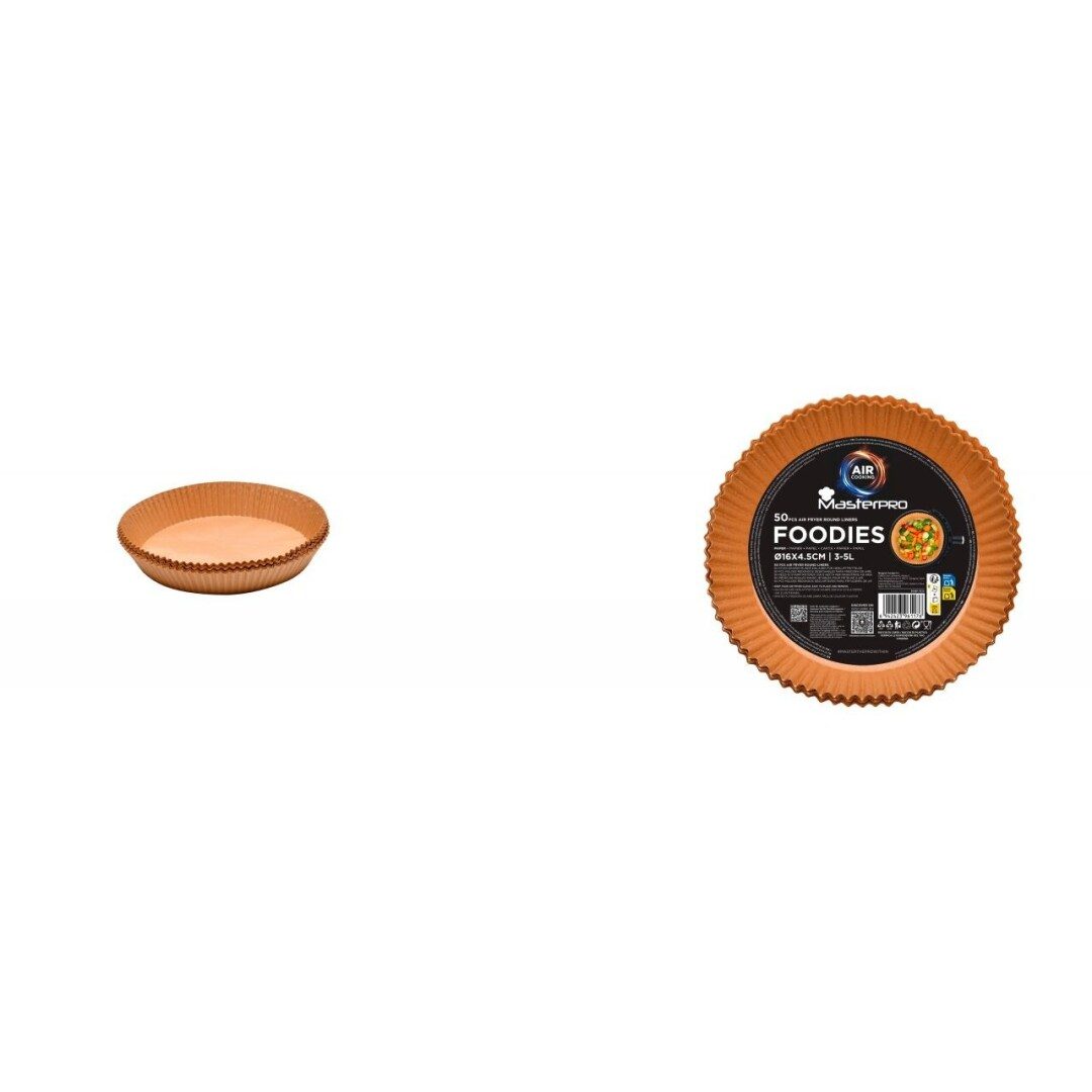 BERGNER BGMP-7610 kerek sütőpapír AirFryerhez, 16 cm, 50 db – 2. kép