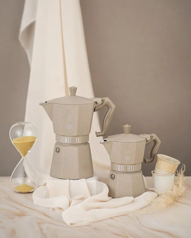 BIALETTI 9078 Moka Exclusive indukciós kotyogós kávéfőző, homok, 6 adagos – 3. kép